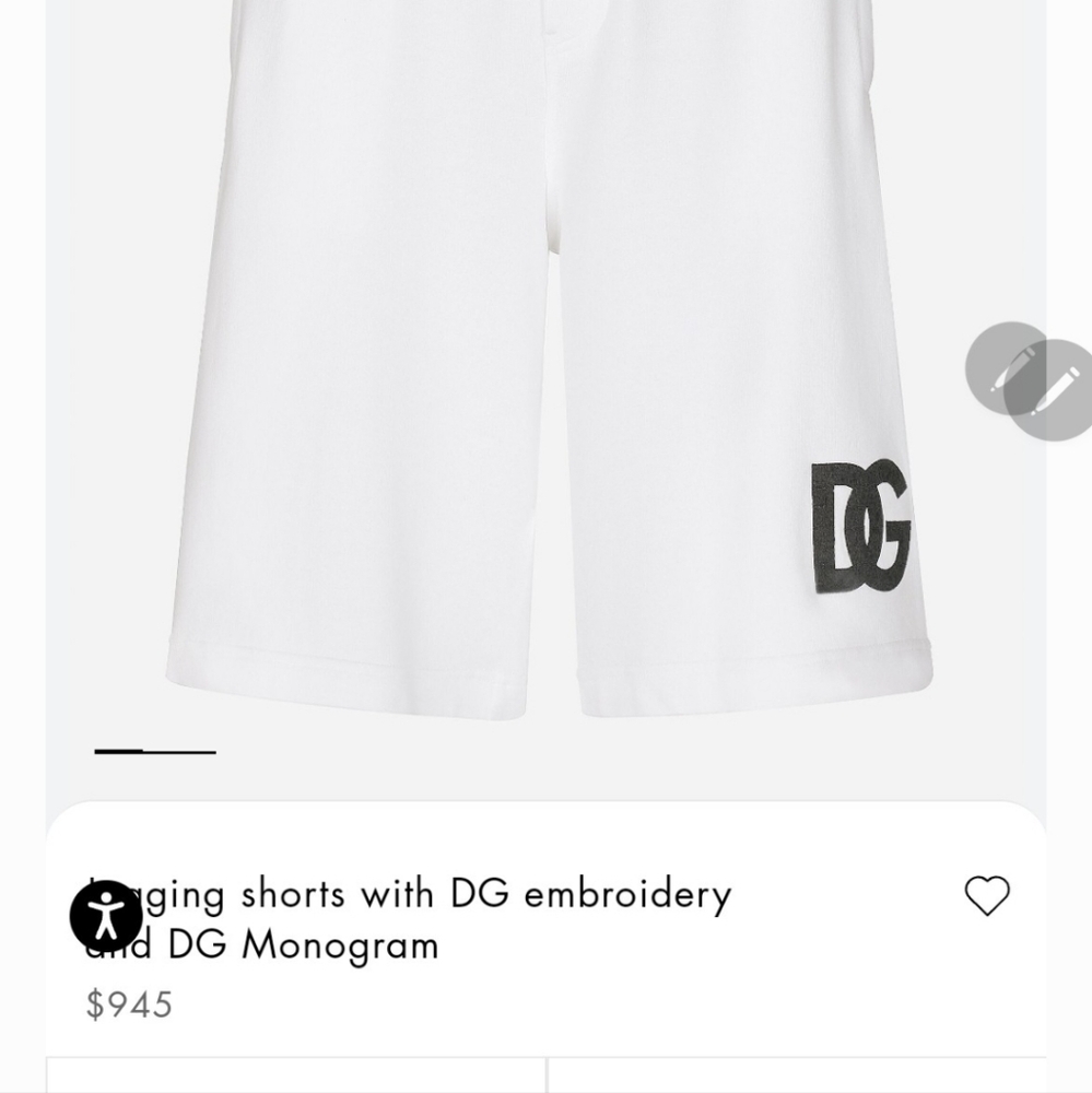 Dolce and Gabbana jogging shorts